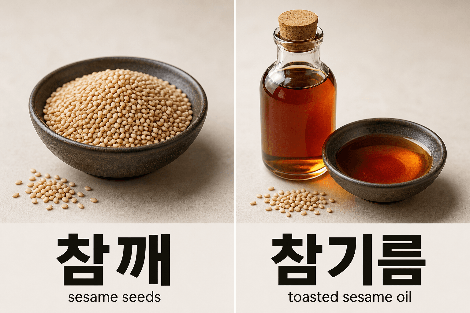 Korean Sesame Seeds and Sesame Oil